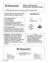 Dometic RM3662 User manual