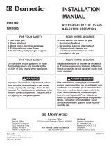 Dometic RM3962 User manual