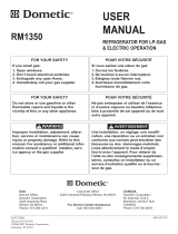 Dometic RM1350 User manual