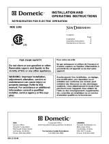 Dometic NDE1292 User manual