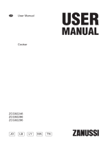 Zanussi ZCG92296XA User manual