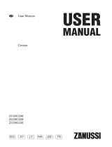 Zanussi ZCG92226XA User manual