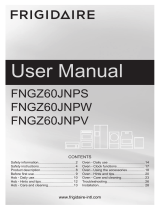 Frigidaire FNGZ60JNPV User manual