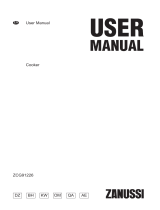 Zanussi ZCG91226WA User manual