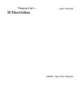 Electrolux EOB98001X Recipe book