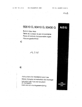AEG 93410 G-BN/B         User manual
