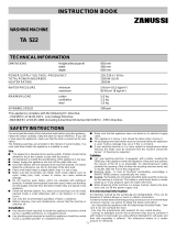 Zanussi TA522 User manual
