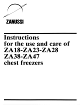 Zanussi ZA18 User manual