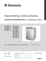 Dometic RM7550 User manual