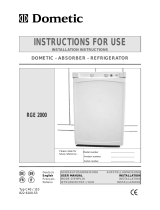 Dometic RGE2000 User manual