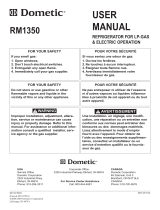 Dometic RM1350 Elite User manual