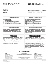 Dometic RM3962 User manual