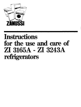 Zanussi Zi3165A User manual