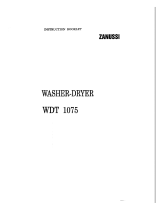 Zanussi WDT1075 User manual