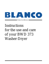BLANCO BWD373 User manual