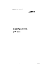 Zanussi DW915 User manual