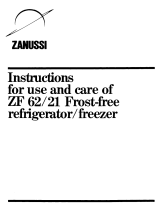 Zanussi ZF62/21FF User manual