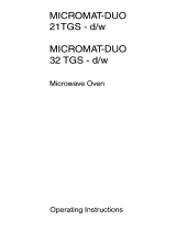 AEG MicromatDUO21TGS User manual