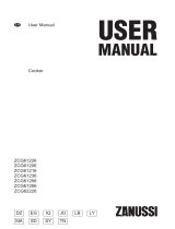 Zanussi ZCG61266WA User manual