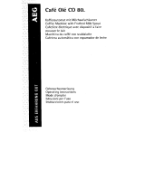 AEG CAFEOLECO80 User manual
