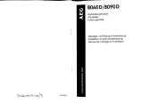 AEG 8090D-M User manual