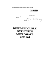 Zanussi ZBD904B User manual