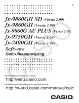 Casio fx-9860G AU PLUS Operating instructions