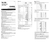 Casio MJ-12Sb User guide