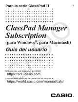 Casio ClassPad Manager Subscription Owner's manual