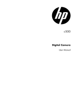 HP c500 Digital Camera User manual