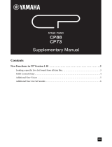 Yamaha CP88 User manual