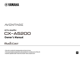 Yamaha CX-A5200 Owner's manual