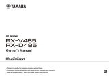 Yamaha RX-V485BL User manual