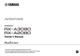 Yamaha RX-A3080 Owner's manual