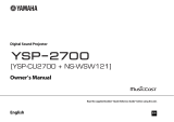 Yamaha YSP-2700 Owner's manual