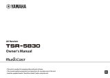 Yamaha TSR-5830 Owner's manual