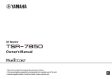 Yamaha TSR-7850 Owner's manual