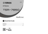 Yamaha TSR-7850 Quick start guide