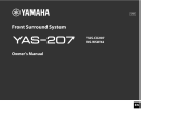 Yamaha YAS-207 Owner's manual