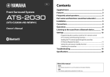 Yamaha ATS-2030 Owner's manual