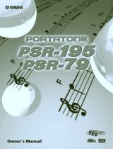 Yamaha PortaTone PSR-79 Owner's manual