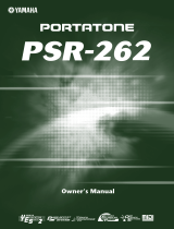 Yamaha PSR262 Owner's manual
