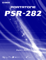 Yamaha Portatone PSR-282 User manual