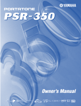 Yamaha PSR350 User manual