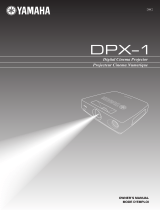 Yamaha DPX-1 Owner's manual
