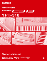 Yamaha Portatone PSR-E313 User manual