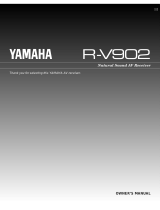 Yamaha R-V902 User manual