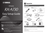 Yamaha RX-A730 Installation guide