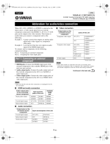 Yamaha HTR-6280 Owner's manual