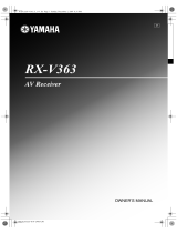 Yamaha RX-V363 User manual